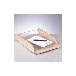    Expressions Wood & Plastic Letter Tray, Oak