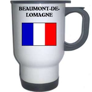  France   BEAUMONT DE LOMAGNE White Stainless Steel Mug 