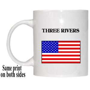  US Flag   Three Rivers, Michigan (MI) Mug 