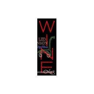 Wine LED Sign 21 inch tall x 7 inch wide x 3.5 inch deep outdoor only 
