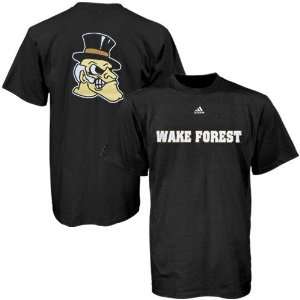  Adidas Wake Forest Demon Deacons Black Youth Prime Time T 