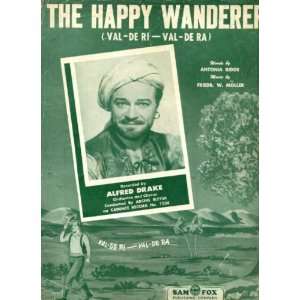  The Happy Wanderer (Val De Ri   Val De Ra) Vintage 1944 Sheet Music 