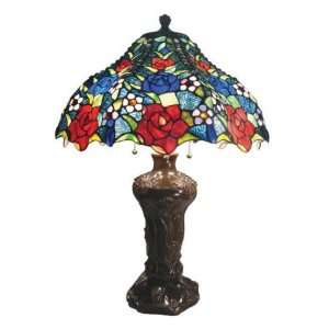  Tiffany style Roses Table Lamp   17 Shade