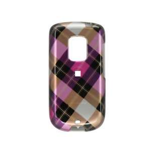   Sprint Hero Graphic Case   Pink Diagonal Check Cell Phones