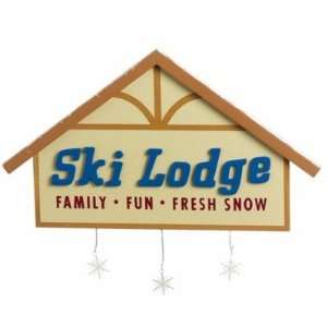  Ski Lodge Wall Sign