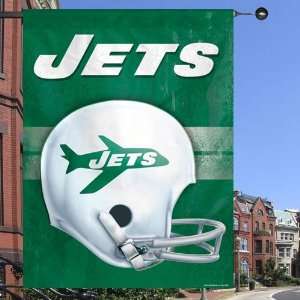 NFL New York Jets 27 x 37 Throwback Helmet Vertical 