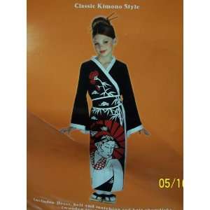  Classic Kimono Style Geisha Costume Childs S 4 5 Toys 