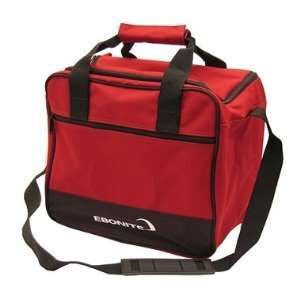    Basic Single Bright Red / Black Bowling Bag