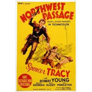 Northwest Passage Poster Australian 27x40 Spencer Tracy Robert Young 