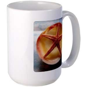  Large Mug Coffee Drink Cup Sea Shell and a Starfish 