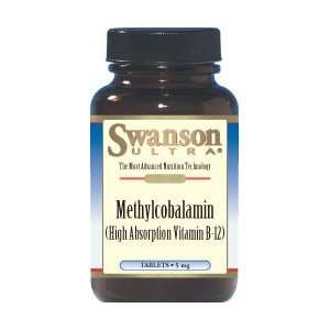 Methylcobalamin (B 12) 5 mg 60 Tabs by Grocery & Gourmet Food