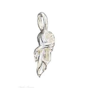  Silver 3D Elegant Ballerina Ballet Pointe Shoe Pendant Jewelry