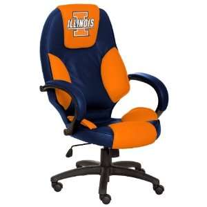 University of Illinois Executive Leather Office Chair  