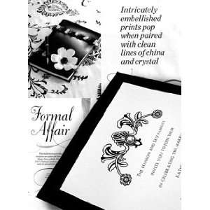 Wedding Invitations Kit Jet Black with Pearl Jewel Brad 