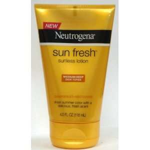 Neutrogena Sun Fresh Sunless Lotion, Medium/Deep Skin Tones, 4 Oz 