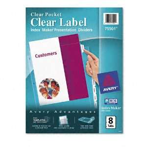  Avery Products   Avery   Index Maker Clear Label Three 