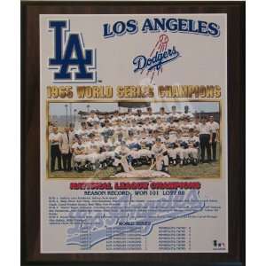 1965 Los Angeles Dodgers Major League Baseball World Series 