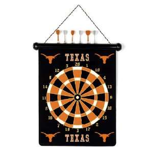 TEXAS LONGHORNS Magnetic DART BOARD SET with 6 Darts (15 wide and 18 