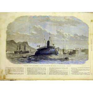  Taureau Toulon Submarine Boat French Print 1866