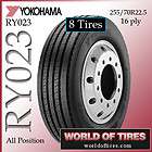 Yokohama RY023 255/70R22.5   22.5 tire semi truck tires 255 70 22.5 