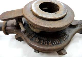 1909 antique BEAVERETTE PIPE THREADER iron BORDON CO ★  
