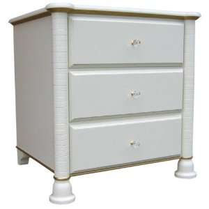  Princess Collection In Pink Night Stand, 3 Drawers Baby