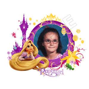 Rapunzel & Tower Photo Frame Edible Cake Topper Image  