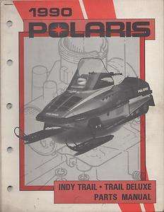 1990 POLARIS SNOWMOBILE INDY TRAIL, TRAIL DELUXE PARTS MANUAL  