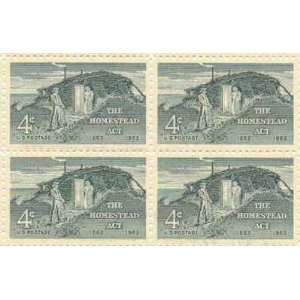  The Homestead Act Set of 4 x 4 Cent US Postage Stamps NEW 