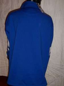 SouthPole Mens sportswear blue white pullover sweat jacket fleece Size 