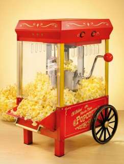 The Nostalgia Electrics KPM 508 popcorn maker comes with a popcorn 