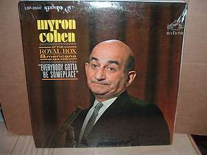 SEALED MYRON COHEN EVERYBODY GOTTA BE SOMEPLACE 1966 RCA STEREO LP 