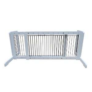  Free Standing Step Over Gate   39.8 72 White by Merske 