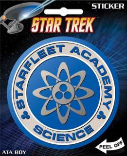 Star Trek Classic Starfleet Academy Science Logo Peel Off Sticker 