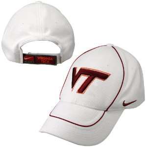  Nike Virginia Tech Hokies White Dri Fit Coaches Hat 