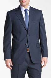 Joseph Abboud Signature Silver Pinstripe Wool Suit Was $695.00 Now 