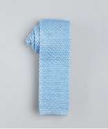 Gitman Bros. light blue knit silk slim tie style# 318595401
