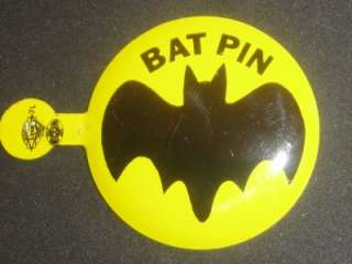   Shadow Dark Knight Tab Badge Pinback Vtg Union Hallmark Hero  