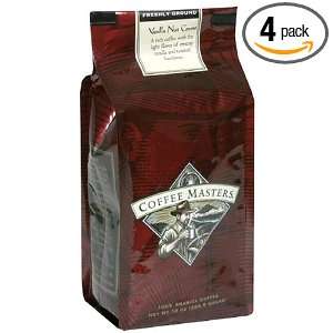 Coffee Masters Flavored Coffee, Vanilla Nut Creme Ground, 12 Ounce 