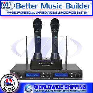 Better Music Builder BMB VM 93C VM93C UHF Wireless Mics  