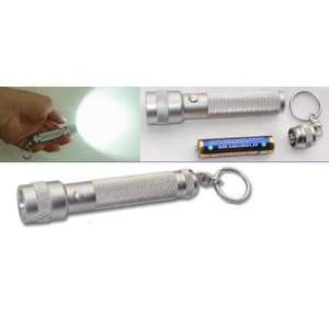Chromed brass .5 Watt Pocket sized LED keychain flashlight (LED 050AAA 