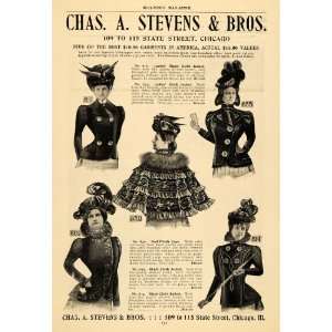  1898 Ad Chas Stevens Garment Clothing Jacket Chicago 