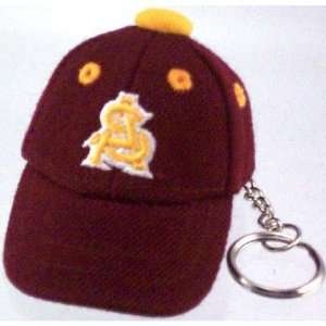  Arizona State Sun Devils Maroon Baseball Cap Key Chain 