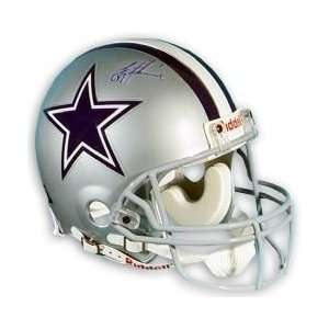   Cowboys Troy Aikman Signed Hall of Fame Pro Helmet