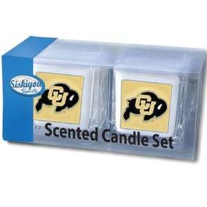  Colorado Golden Buffaloes 2 pack of 2x2 Candle Sets 