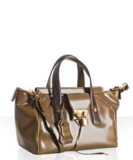 Marc Jacobs taupe coated leather Small MJ satchel   up to 70 