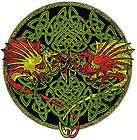 Celtic WINDOW STICKER decal THE DRAGONS wiccan Goddess