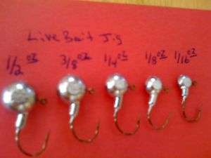 25 1/2 oz Live Bait Jig Perch, Walleye, Bass Fishing  