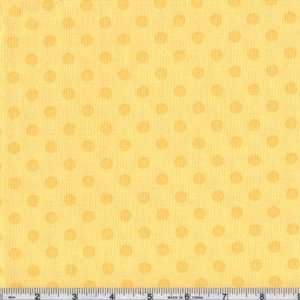  45 Wide Farm House Friends Dots Yellow Fabric By The 