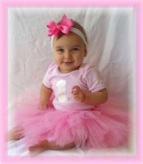 first birthday girl tutu romper out fit dress pink long sleeve 